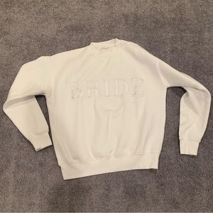 Worn once -“Bride” Six Stories sweatshirt